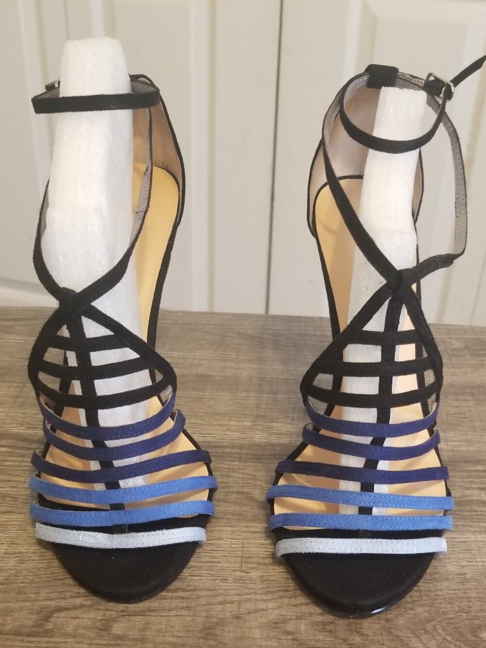 WOW! Daya by Zendaya Solo Strappy Sandals, Blue Multi - Size 10